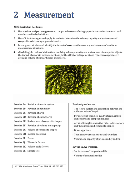 Maths Book - Year 10