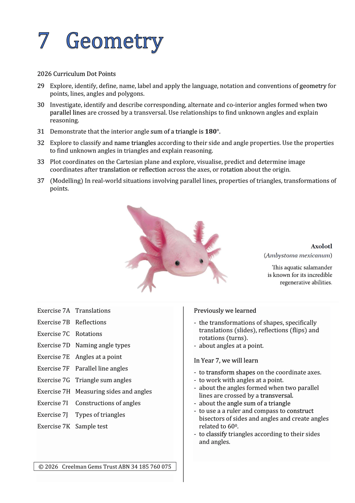Year 7 - Downloadable