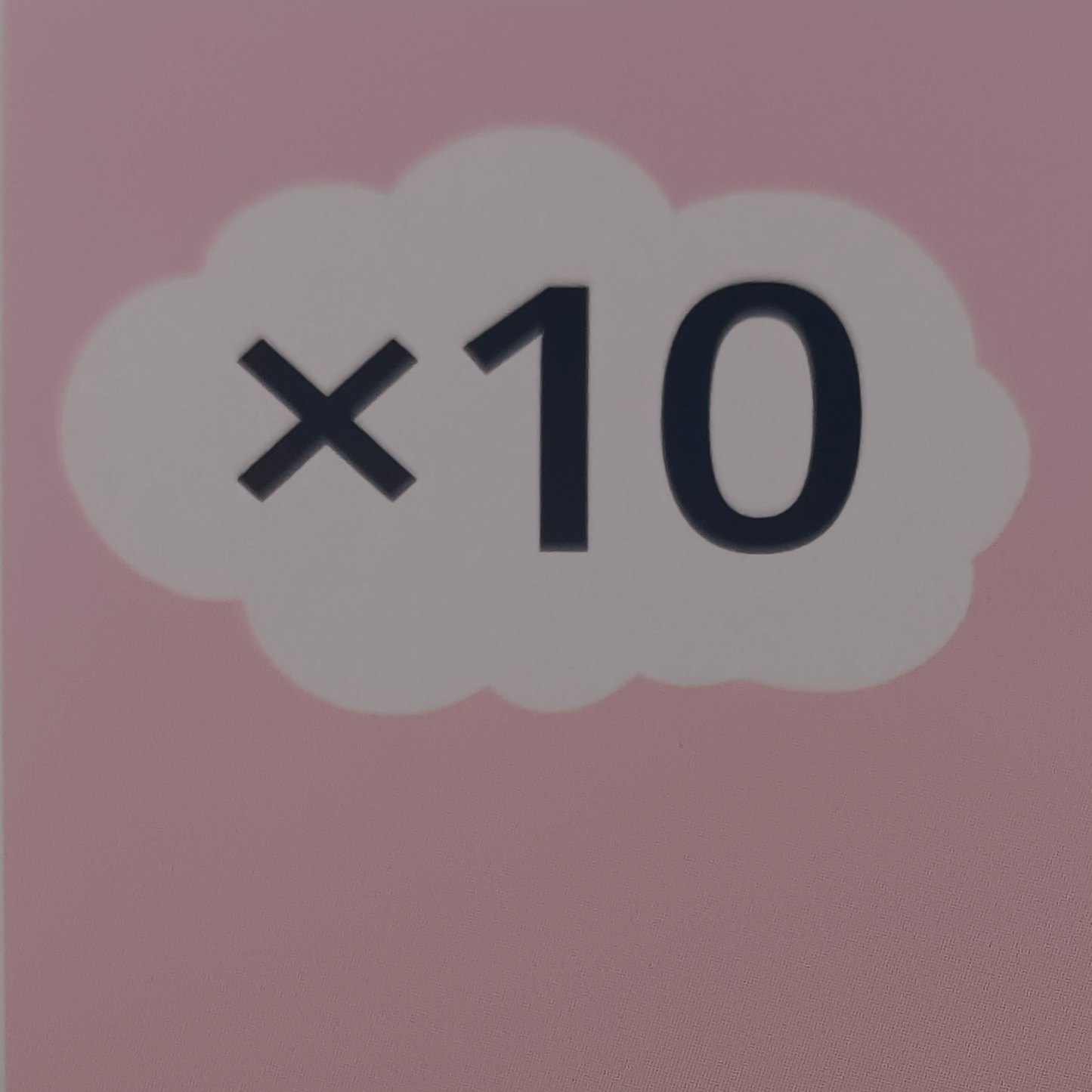 Single Category Box - Multiplication